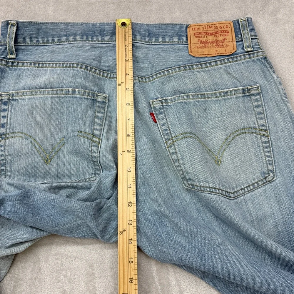 VTG Levi's 569 Loose Straight Jeans Mens 34x32 Light Wash Blue Baggy Denim Y2K